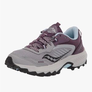 Saucony Women's Purple and Gray Athletic Shoes